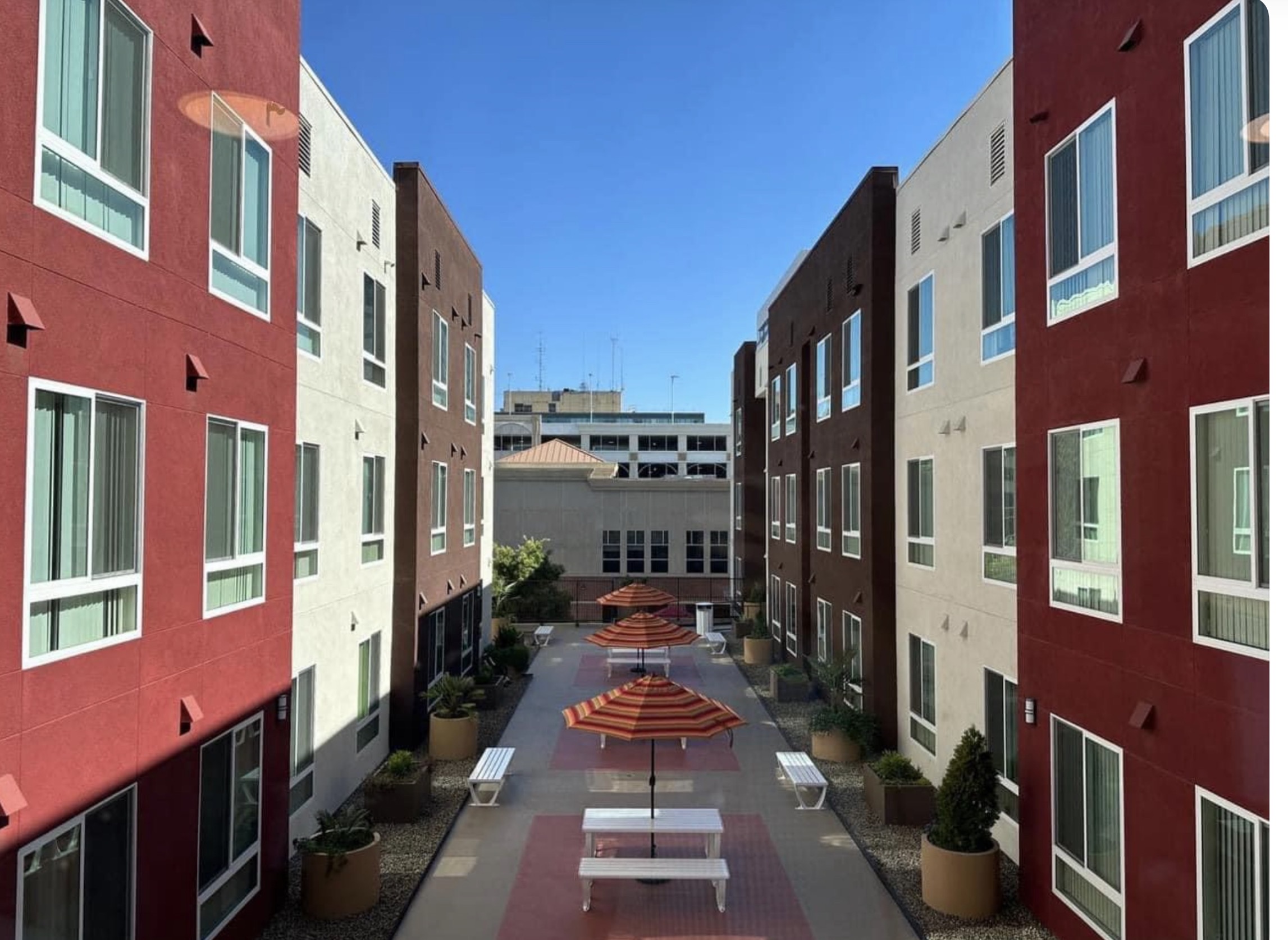 Grand View Village residential courtyard