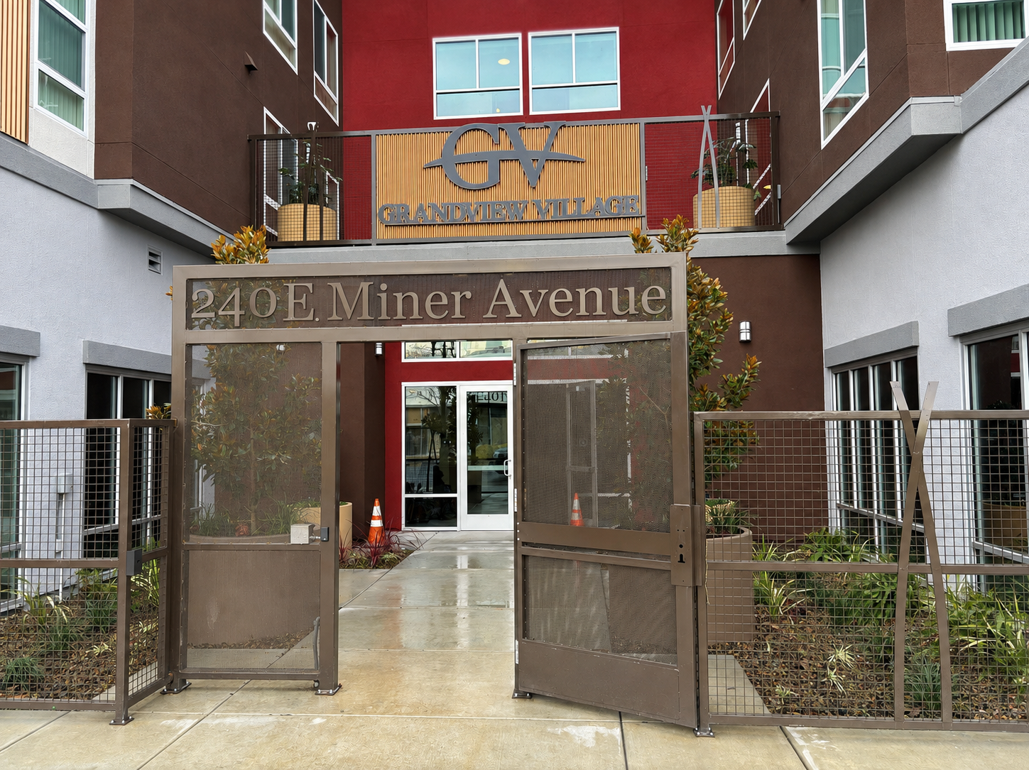 Grand View Village entrance at 240 East Miner Avenue