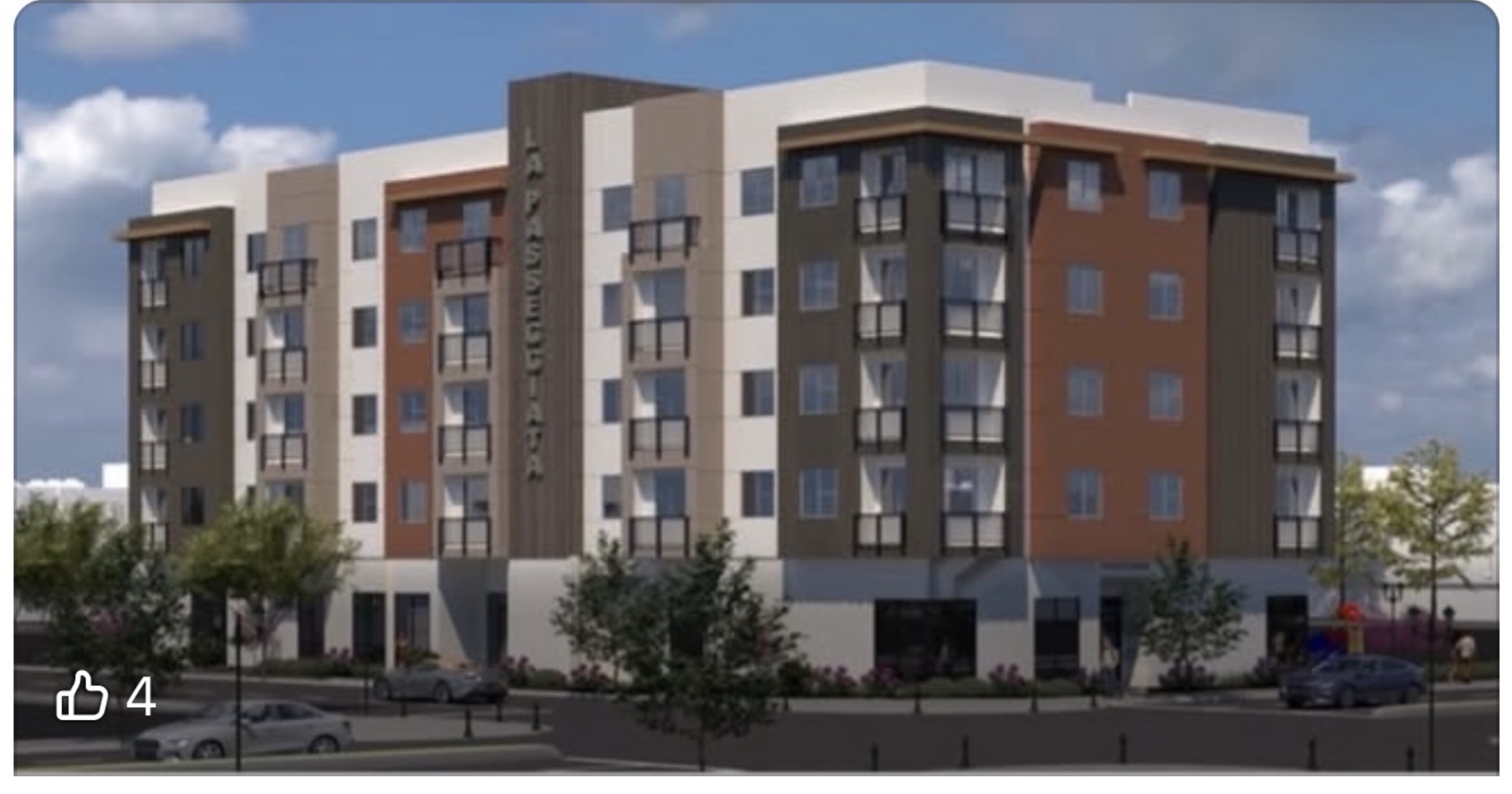 Architectural rendering of completed La Passeggiata